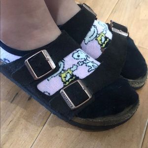 Birkenstock’s size 36 chocolate brown suede